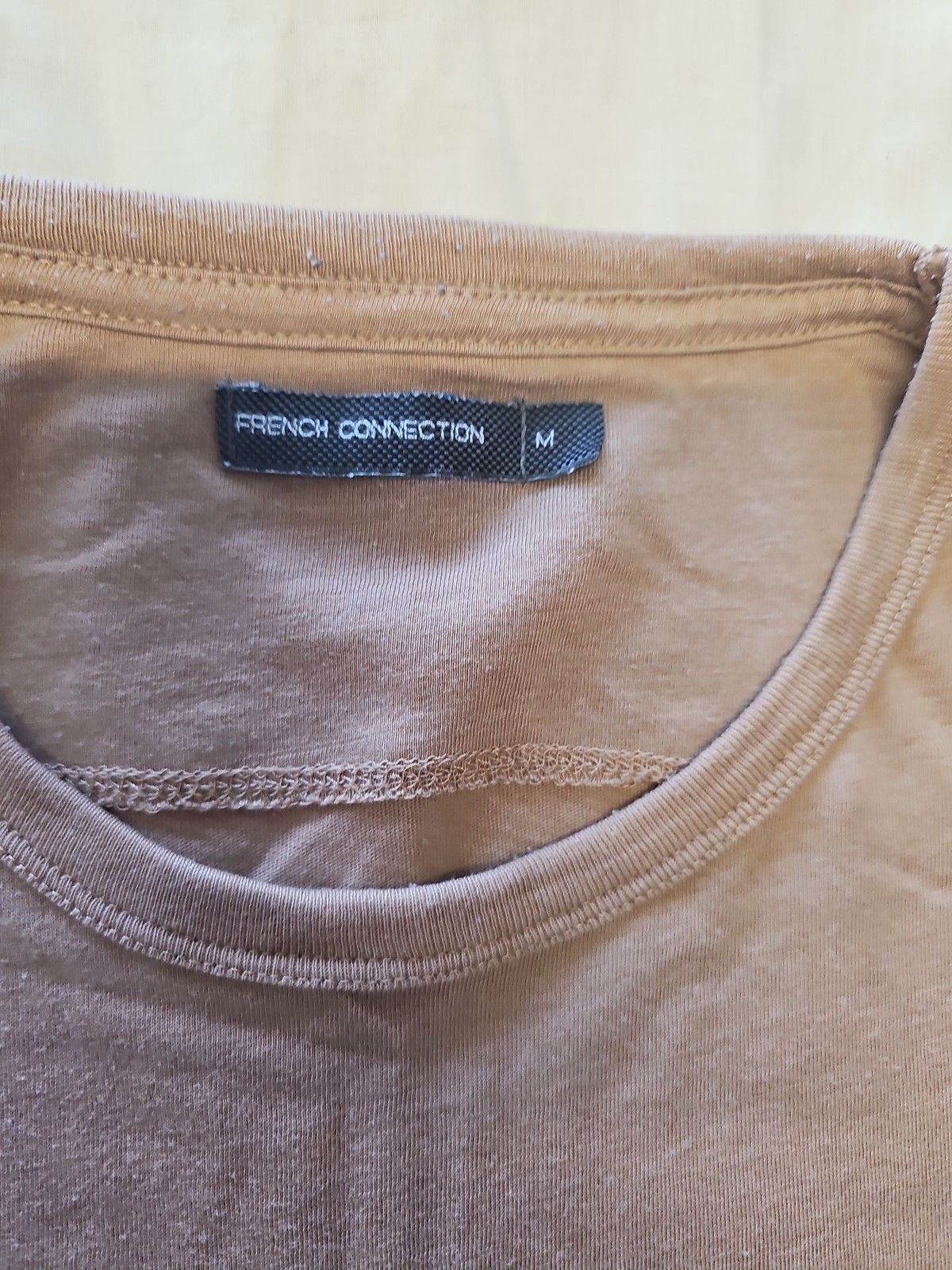 French Connection Men’s Tan Pocket T-Shirt Q767