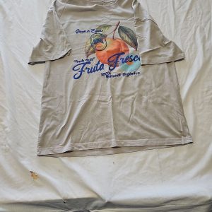 Tu Man Relaxed Fit Peach Graphic T-Shirt - Fruta Fresca l Q779