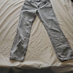 Stradivarius Acid Wash Grey Straight Leg Jeans uk14 Q781