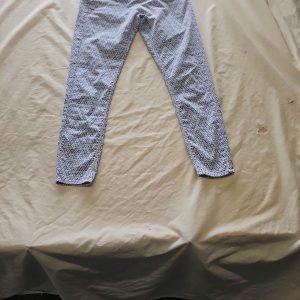 Topshop Moto Leigh Skinny Jeans Blue Geometric Pattern W28 L30 Q783