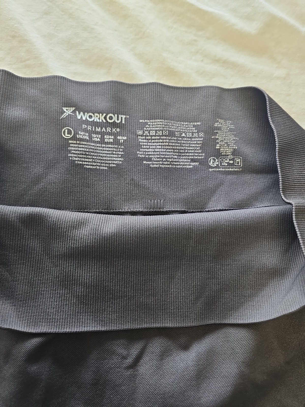 Primark WORKOUT Seamless Ribbed Leggings in Charcoal Grey P757