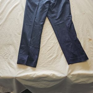 F&F Men's Navy Blue Micro-Textured Smart Suit Trousers w38 l29 R791