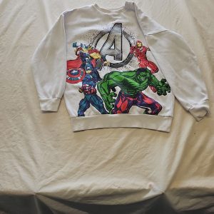 Marvel Avengers White Graphic Sweatshirt Kids S811