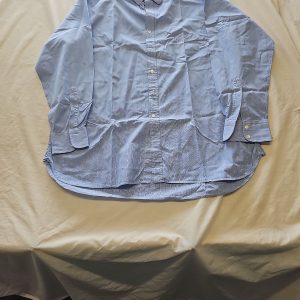 Charles Tyrwhitt Men's Light Blue Plaid Dress Shirt 17.5 36 S805