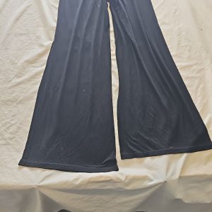 ASOS Black Wide Leg Jersey Flare Trousers 8 R798