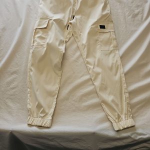 Contemporary Cream Cargo Jogger Pants Q760