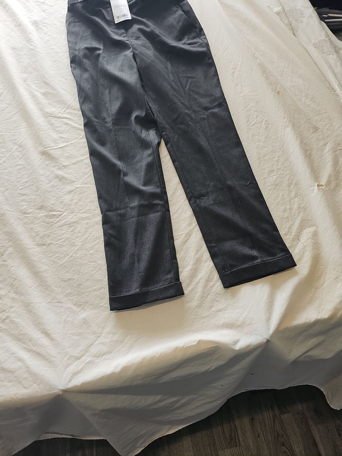 Next Tailoring Women’s Black Tapered Smart Trousers NWT euro36 l 29 R797