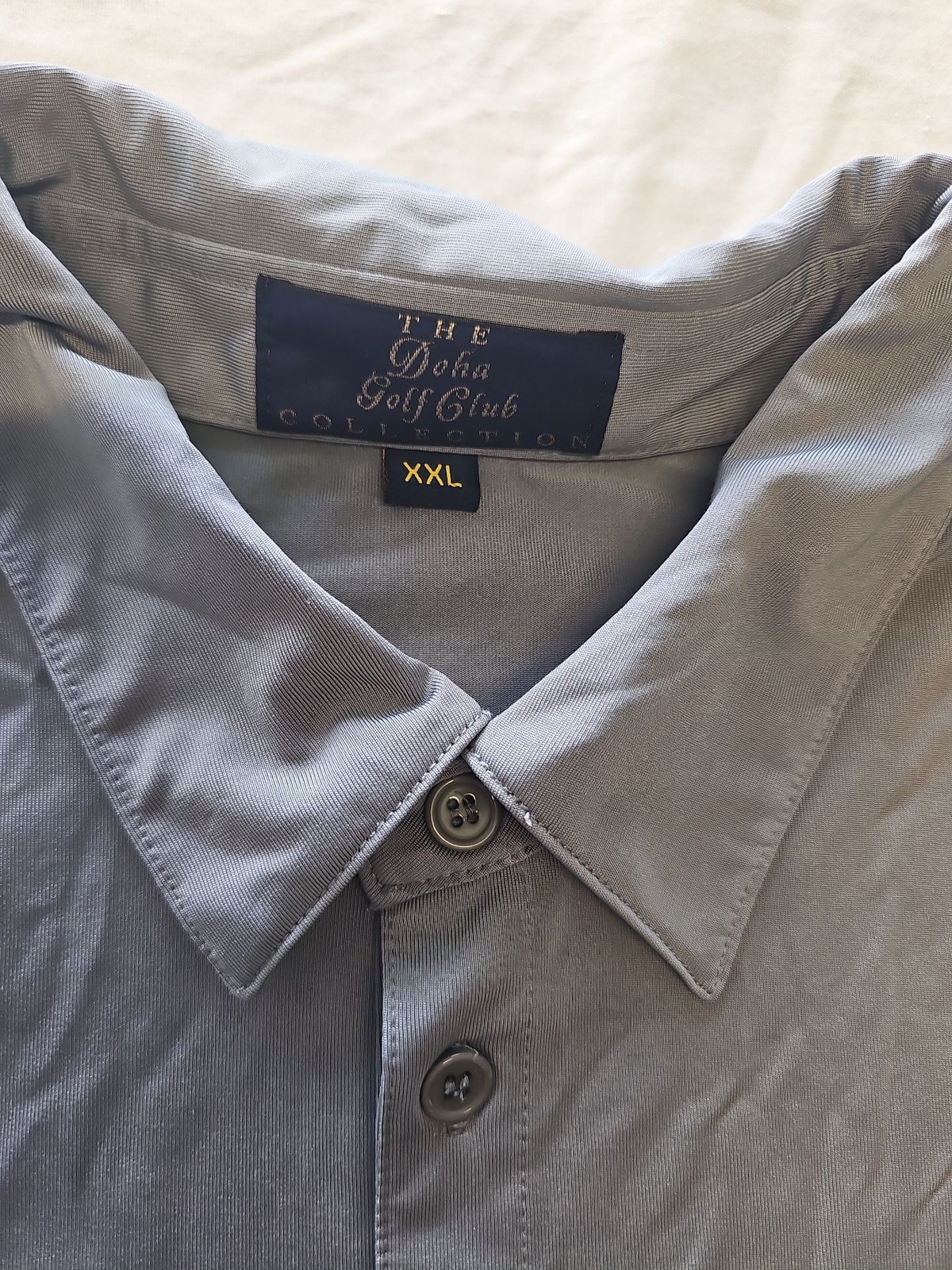 Doha Golf Club Collection Mens XXL Performance Polo Shirt in Slate Blue S813