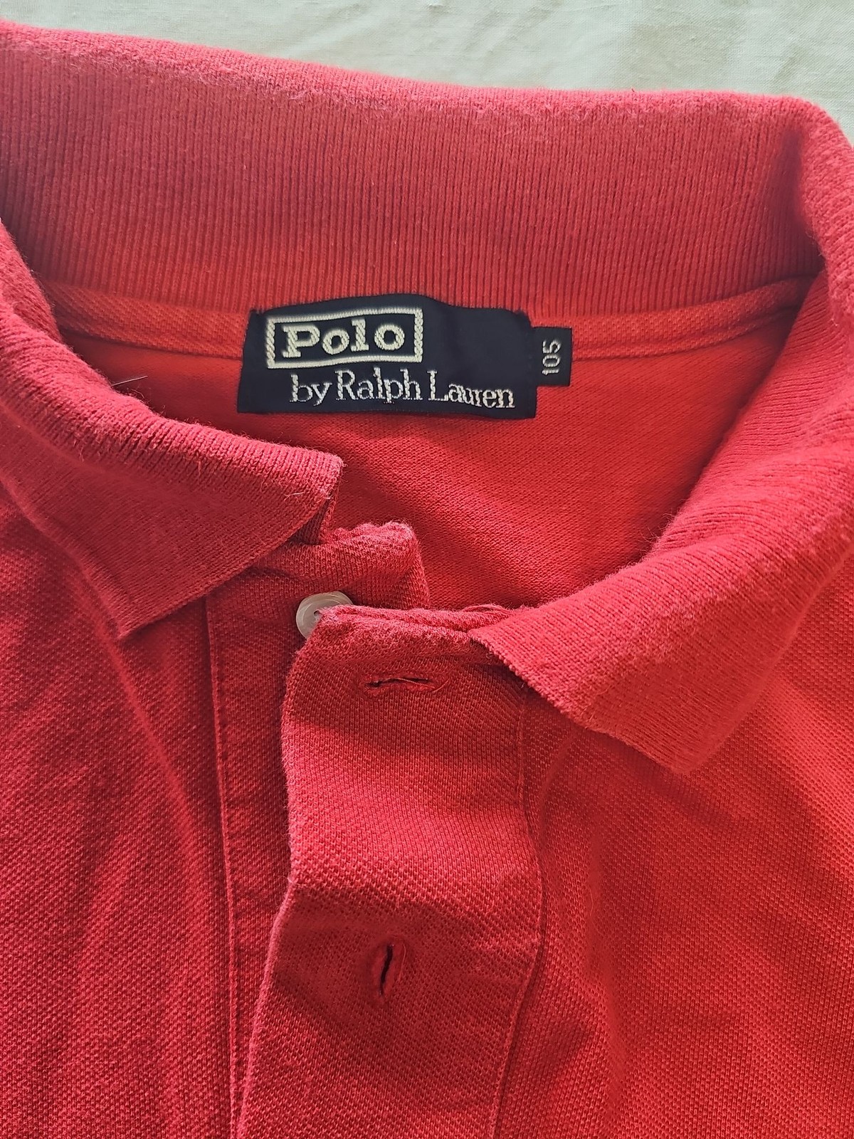 Vintage Polo Ralph Lauren Red Long Sleeve Pique Polo Shirt approx xl/xxl S815