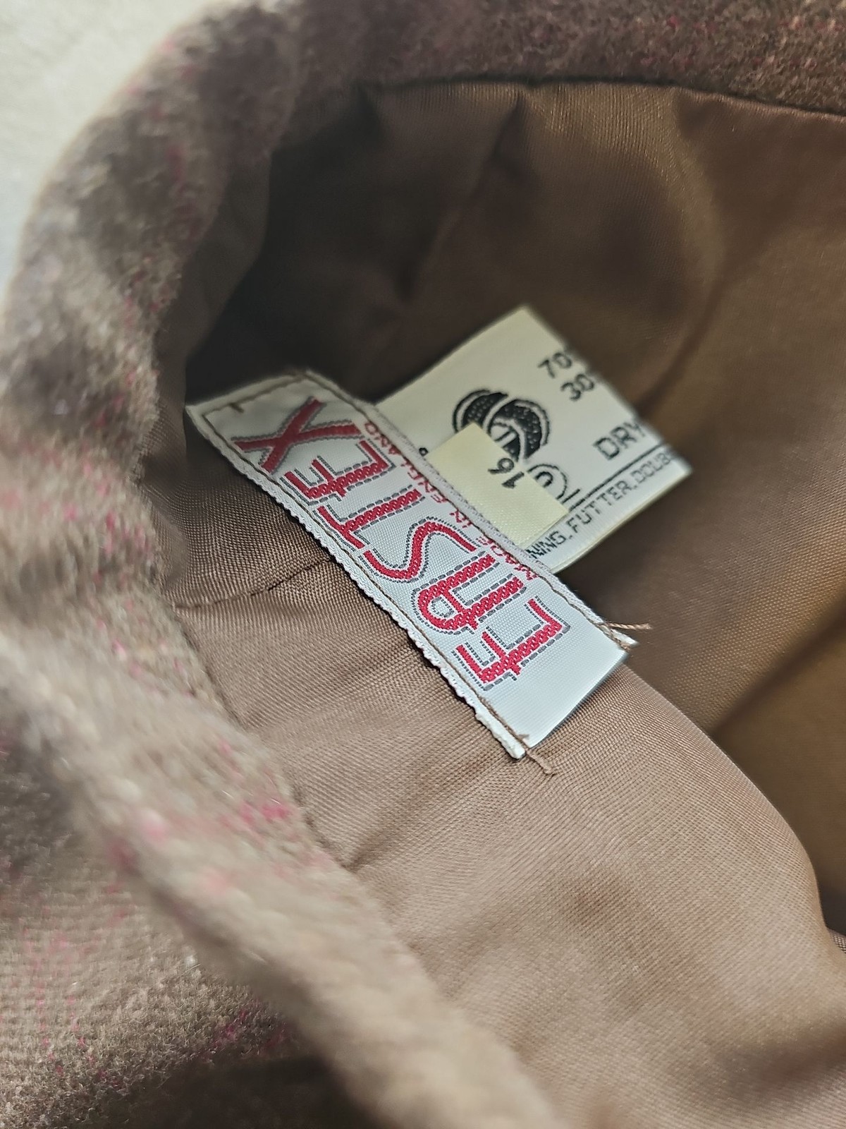 Vintage Lisbeth Wool Blend Check Midi Skirt – Made in England