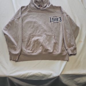 F &F Richmond 1983 Oversized Hoodie in Taupe M T822