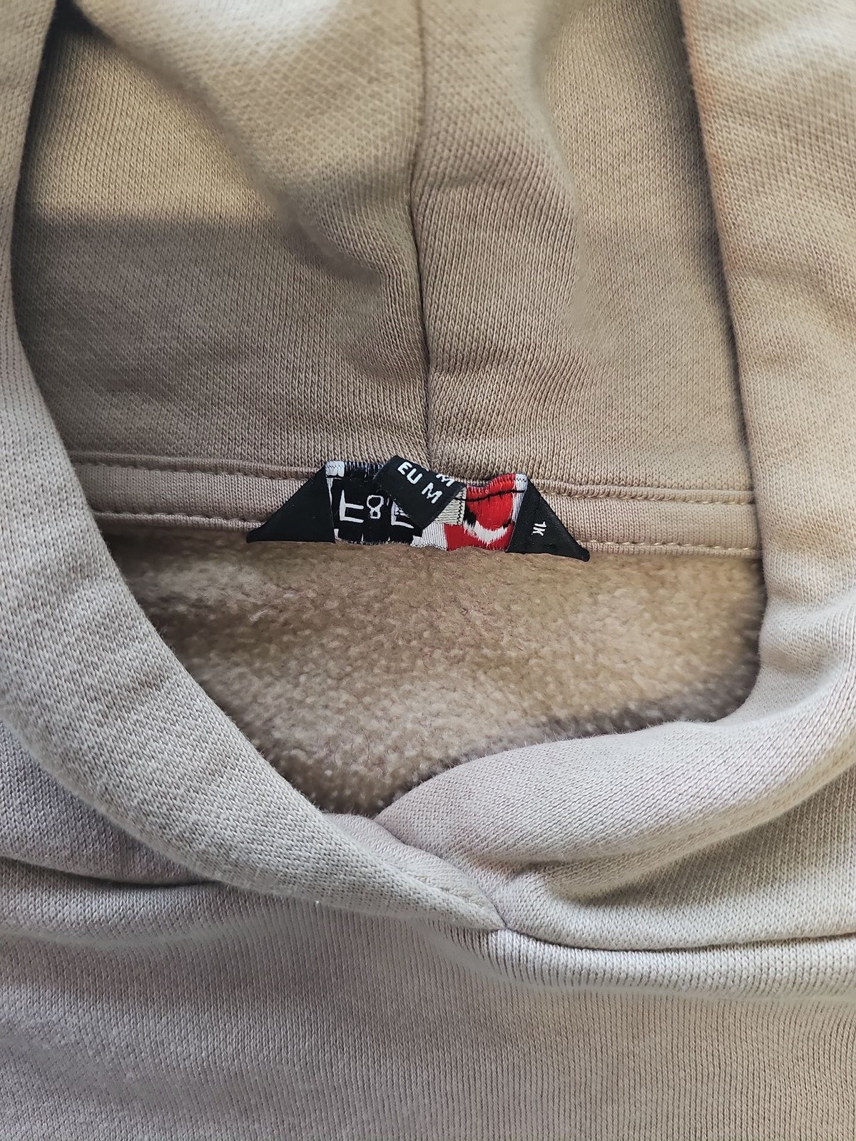 F &F Richmond 1983 Oversized Hoodie in Taupe M T822