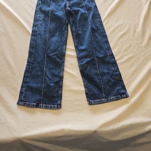 Zara Kids Wide Leg Seam Detail Blue Jeans Size 11-12 Years U838