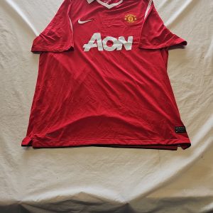 Vintage Nike Manchester United 2010-11 Home Shirt Aon XXL U839