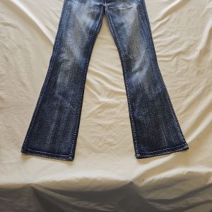 River Island Y2K Vintage Dark Wash Flare Jeans Size 8 T825