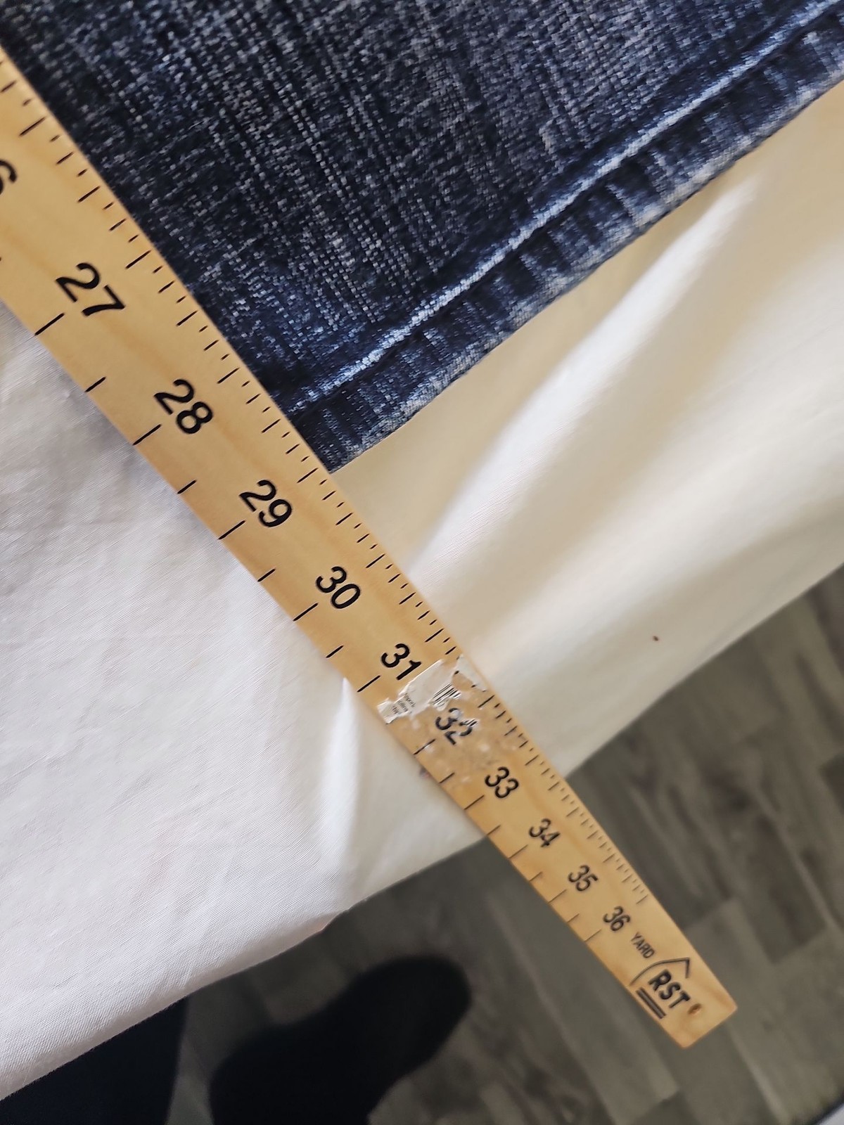 River Island Y2K Vintage Dark Wash Flare Jeans Size 8 T825 - Image 6