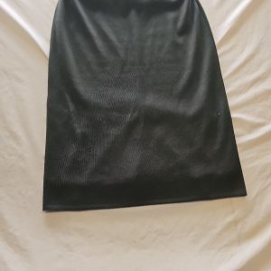 Vintage Italian-Made Dark Forest Green Acrylic Knit Pencil Skirt Size16 T836