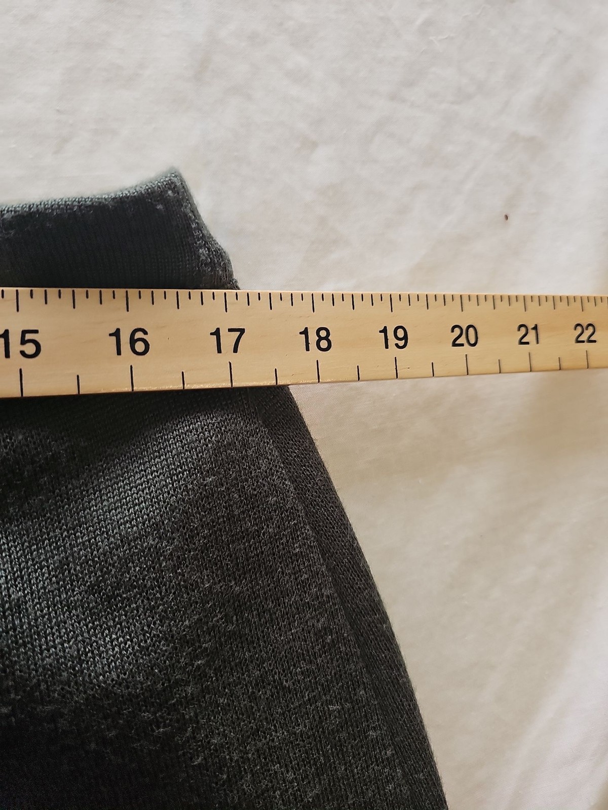 Vintage Italian-Made Dark Forest Green Acrylic Knit Pencil Skirt Size16 T836 - Image 5