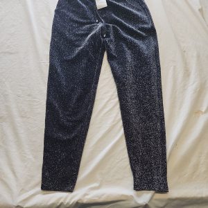 Next Metallic Silver Glitter Jogger Trousers - New With Tags Uk10 T827