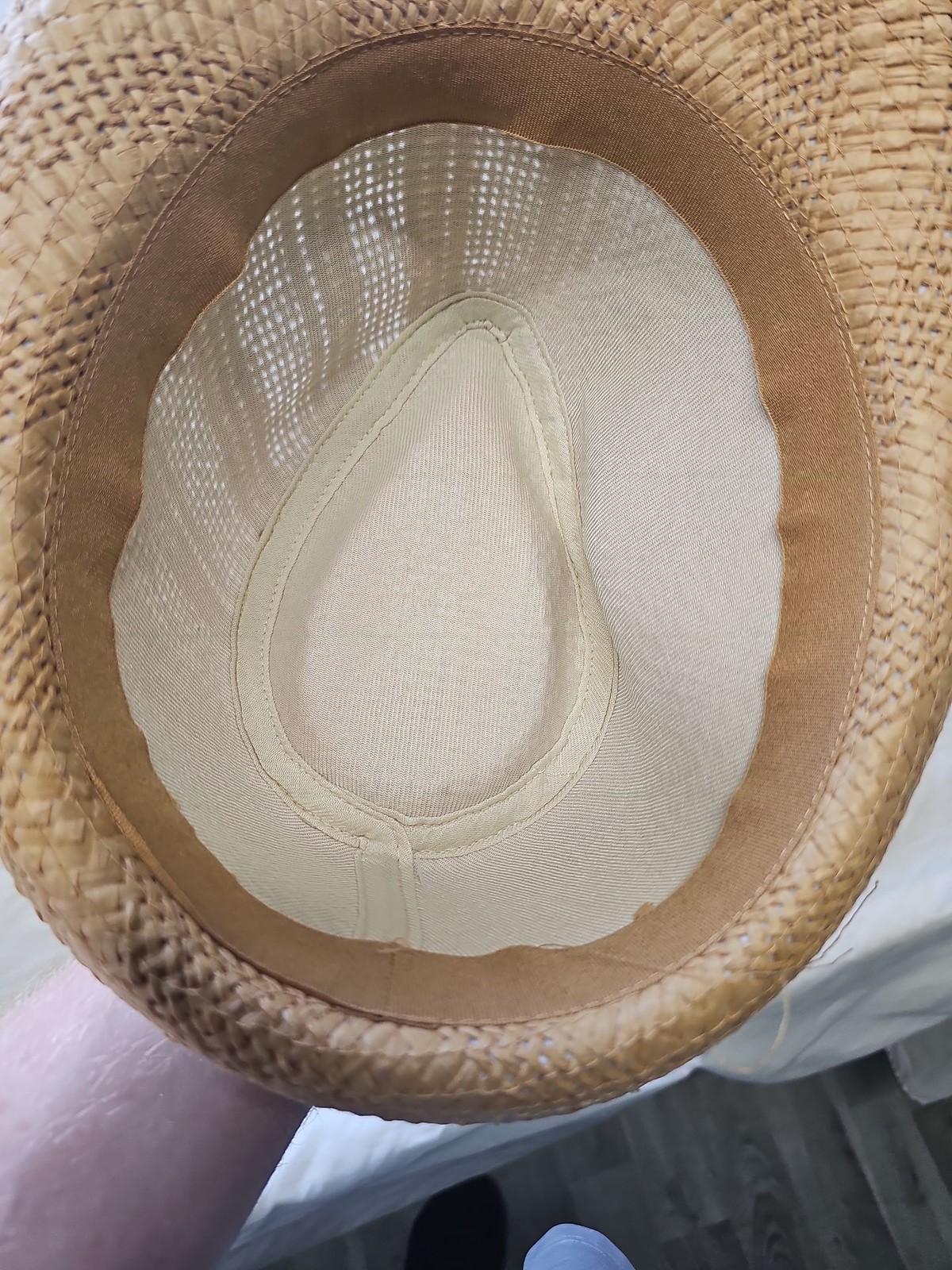 Classic Straw Fedora Summer Hat with Interior Lining 832