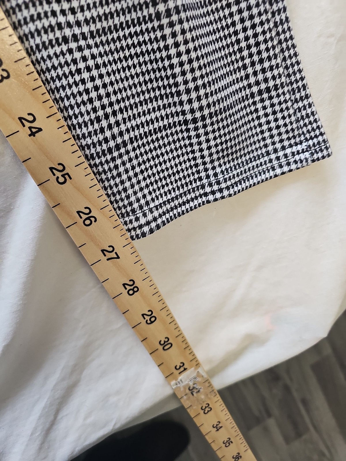 PixieGirl Monochrome Houndstooth Print Flare Leg Trousers - NWT uk8 T826 - Image 5