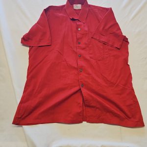 Vintage Shan-su Viyella House Red Short Sleeve Shirt V850