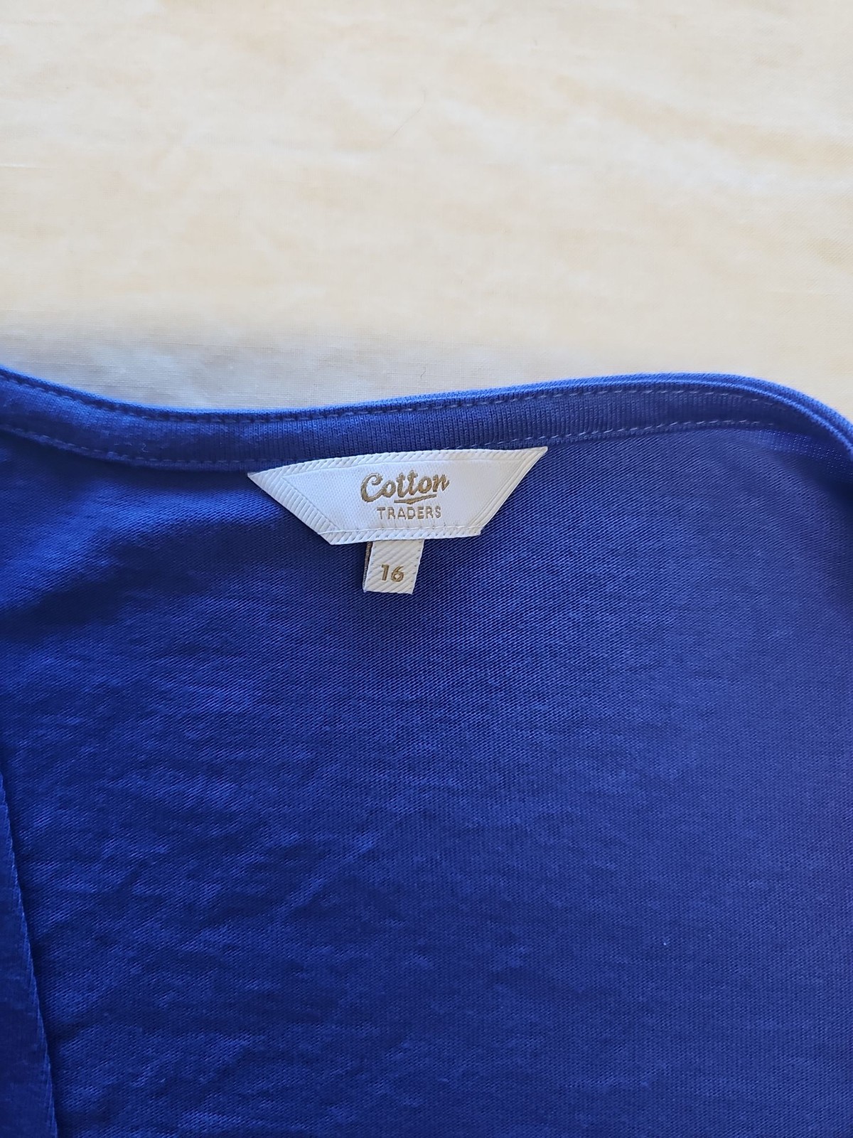 Cotton Traders Women’s Cobalt Blue Open Front Cardigan Size 16 V851