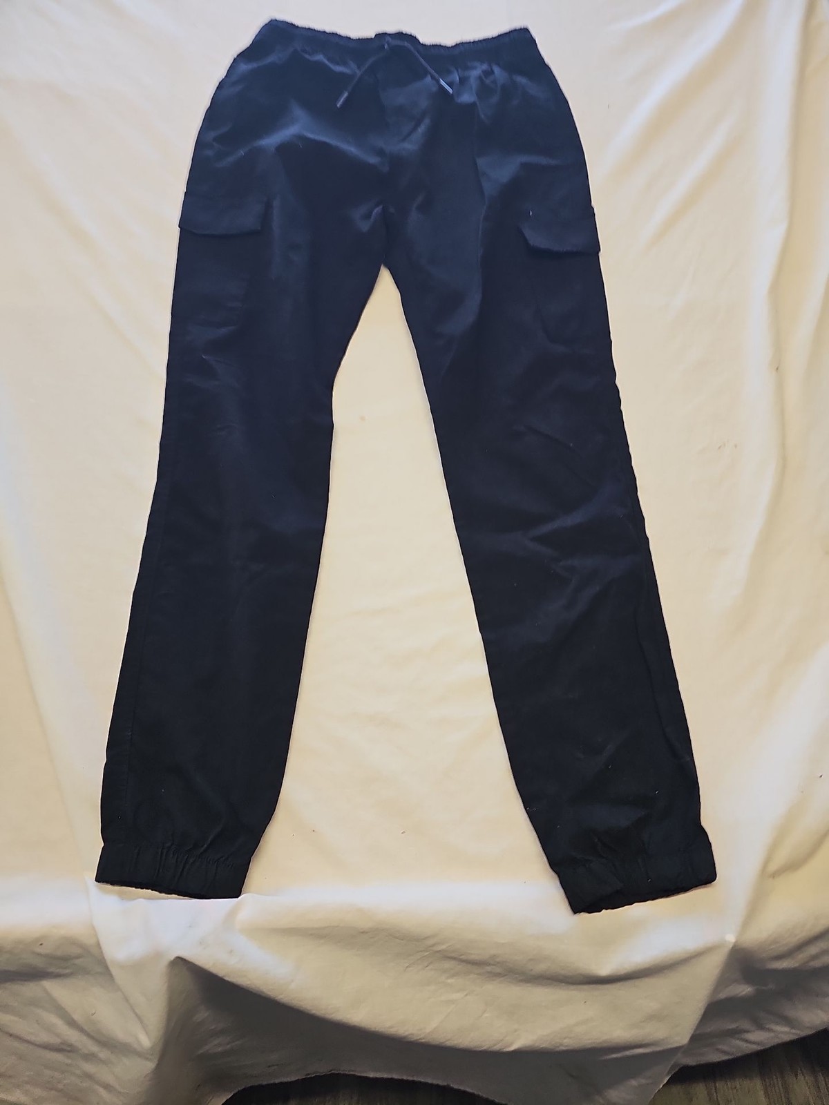 Primark Denim Co. Kids Black Cargo Jogger Trousers 13-14 YRS V852
