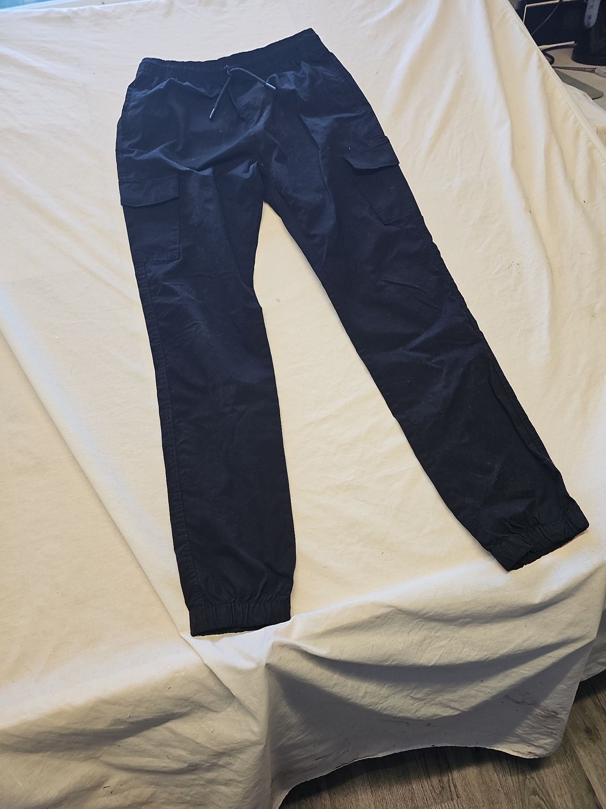 Primark Denim Co. Kids Black Cargo Jogger Trousers 13-14 YRS V852 - Image 3