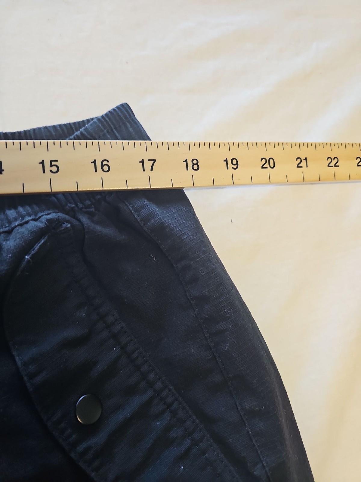 Denim Co. Mens Black Baggy Fit Multi-Pocket Cargo Trousers V853 - Image 4