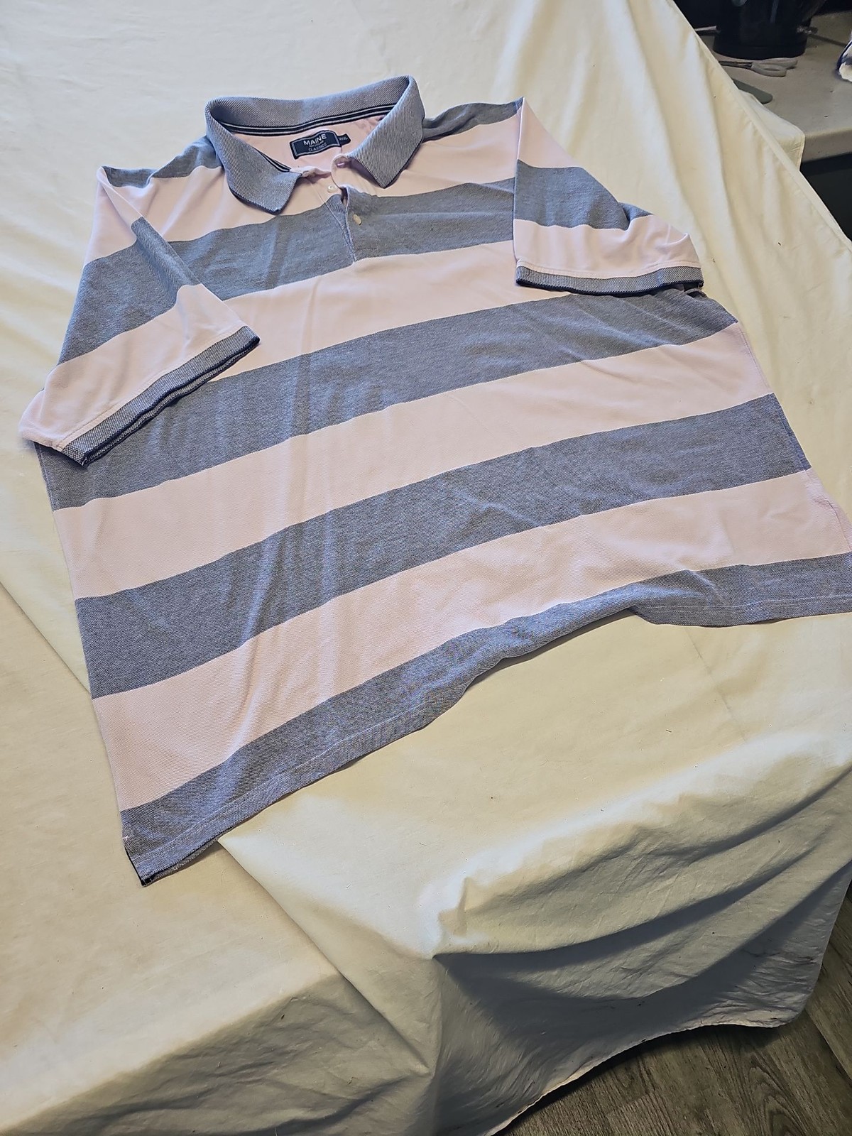 Maine New England Classics XXXL Striped Polo Shirt V854 - Image 9