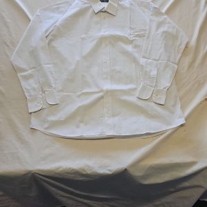 M&S Man White Long Sleeve Formal Dress Shirt 17.5 collar U844