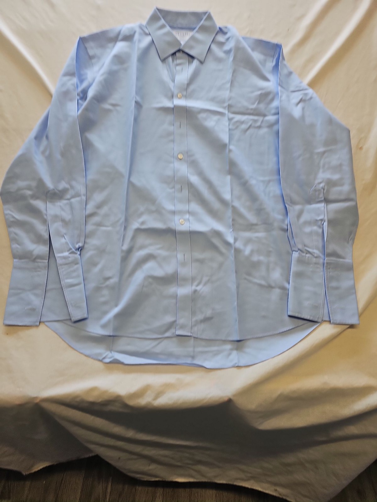 Charles Tyrwhitt Men's Light Blue Non-Iron Twill Dress Shirt - 18/37in U845