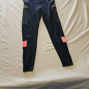 F&F Active Women's Color-Block Athletic Leggings with Zip Pockets M 750