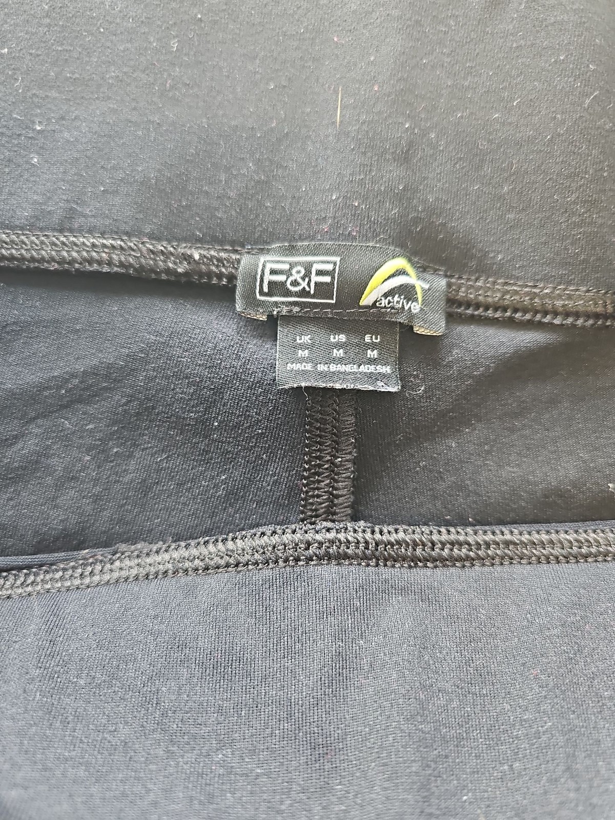 F&F Active Women’s Color-Block Athletic Leggings with Zip Pockets M 750