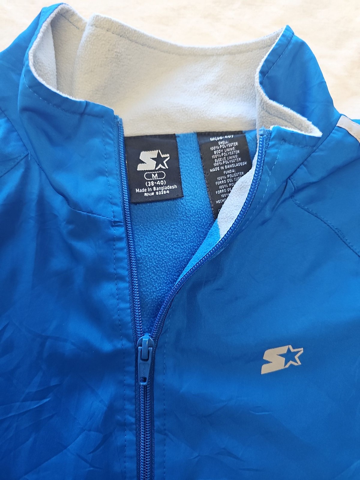 Vintage Starter Blue Track Jacket Medium Men’s Windbreaker M X868