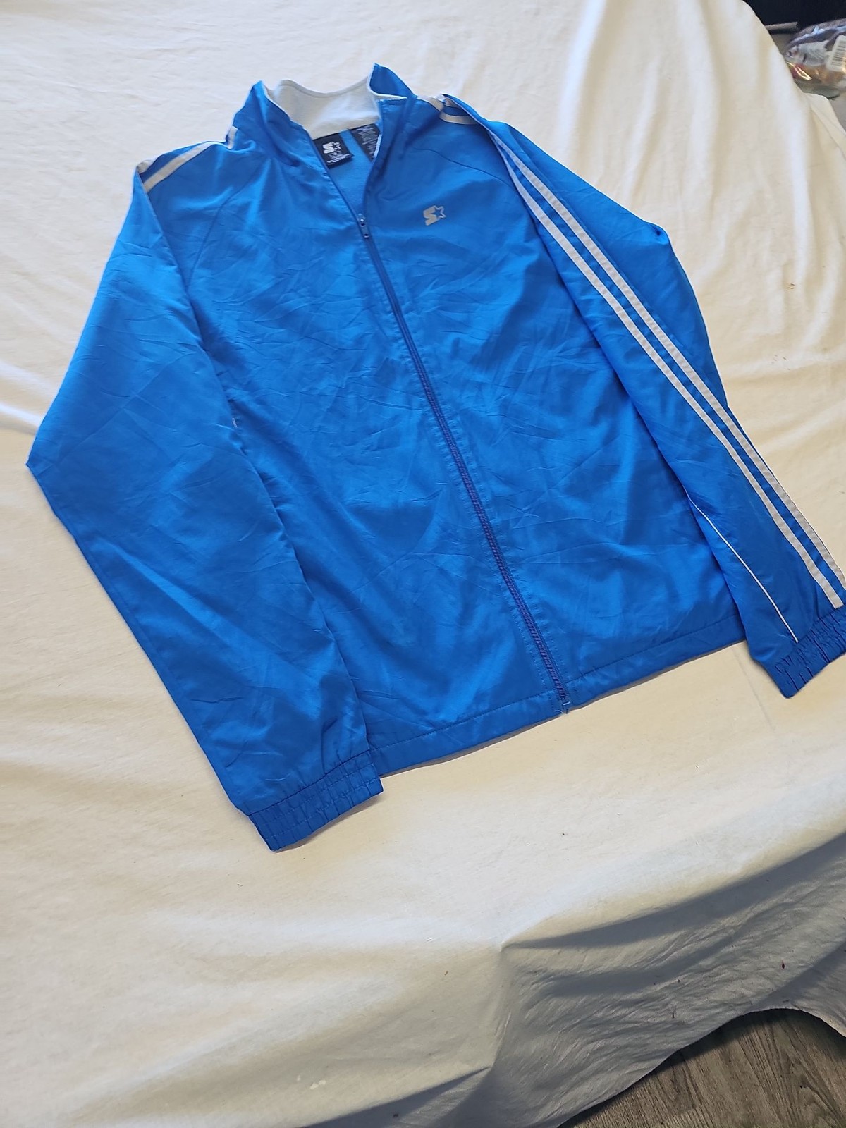 Vintage Starter Blue Track Jacket Medium Men's Windbreaker M X868 - Image 3