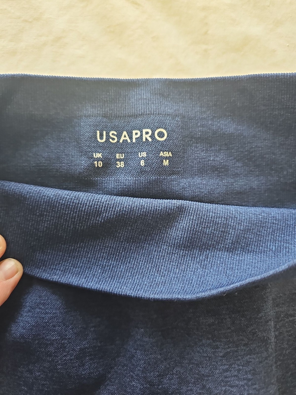 USA Pro Women’s Core Seamless Navy Blue Leggings – Size UK 10 P751