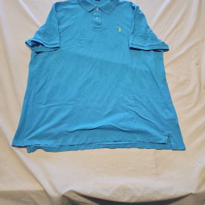 Polo Ralph Lauren Classic Fit Cotton Polo Shirt in Cyan Blue - Size XXL V861