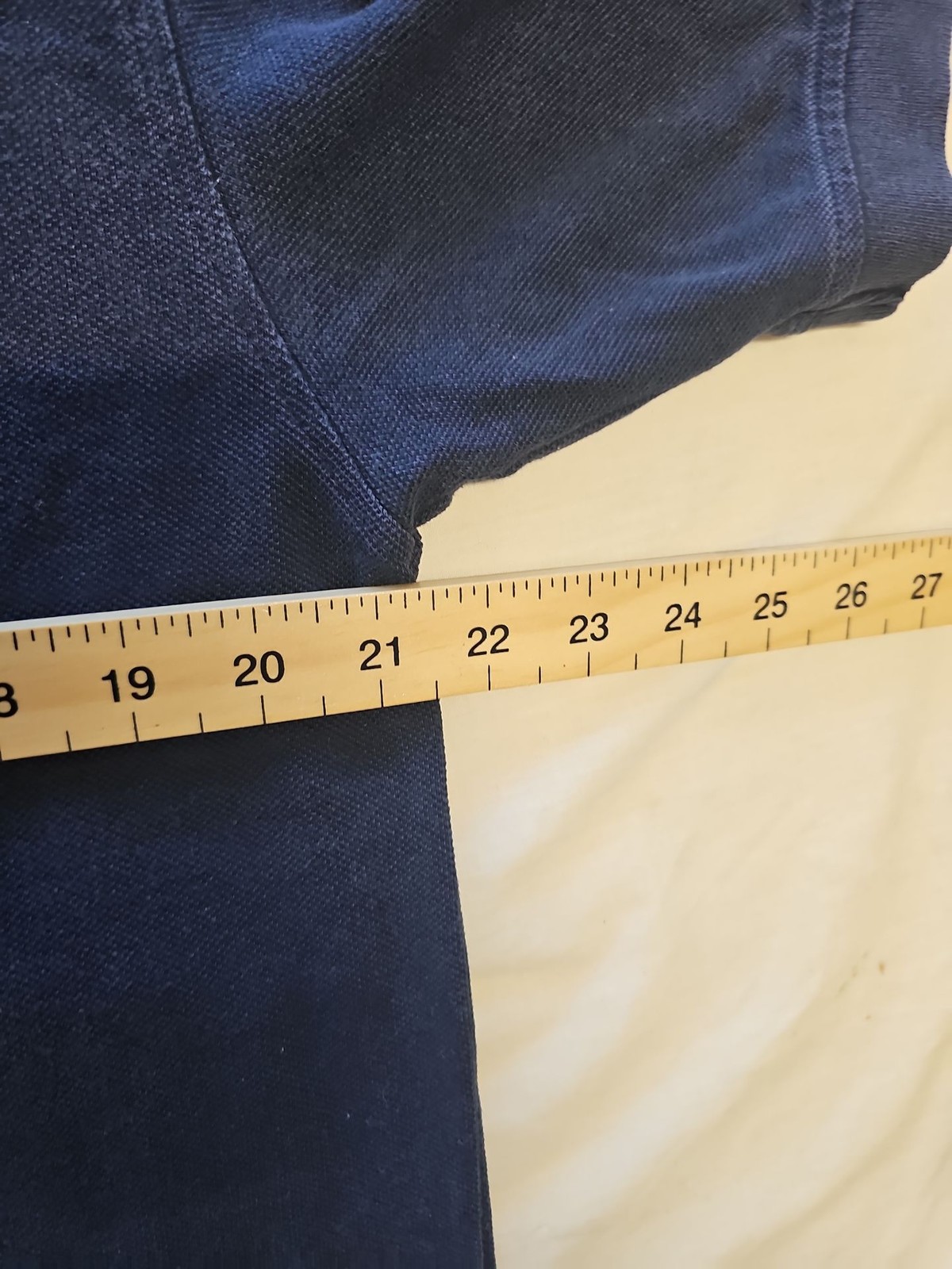 Tommy Hilfiger Men's Navy Blue Piqué Polo Shirt L V862 - Image 6