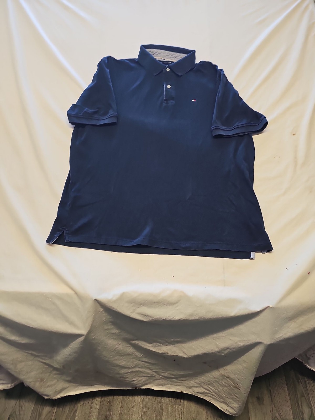 Tommy Hilfiger Classic Fit Navy Blue Polo Shirt XL V863