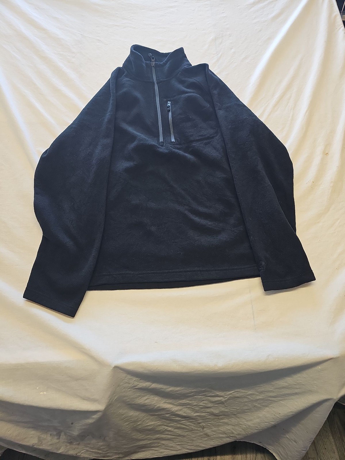 Vintage Starter Black Quarter-Zip Fleece Pullover - Size M X872 - Image 5