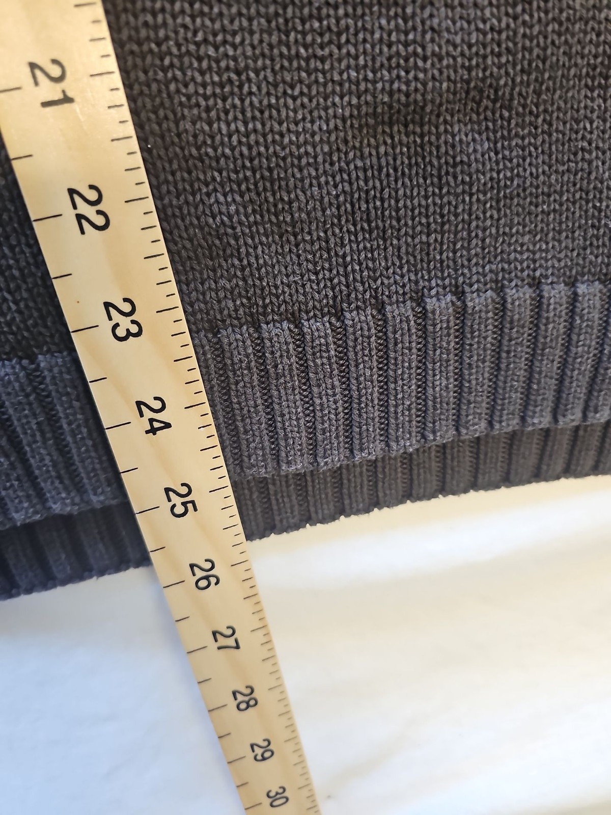Chaps Navy Blue Quarter-Zip Knit Cotton Sweater M X873 - Image 7