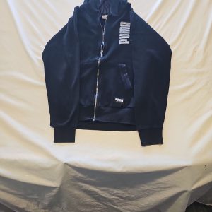 Vintage Puma Sportswear Black Full Zip Hoodie - Medium X874