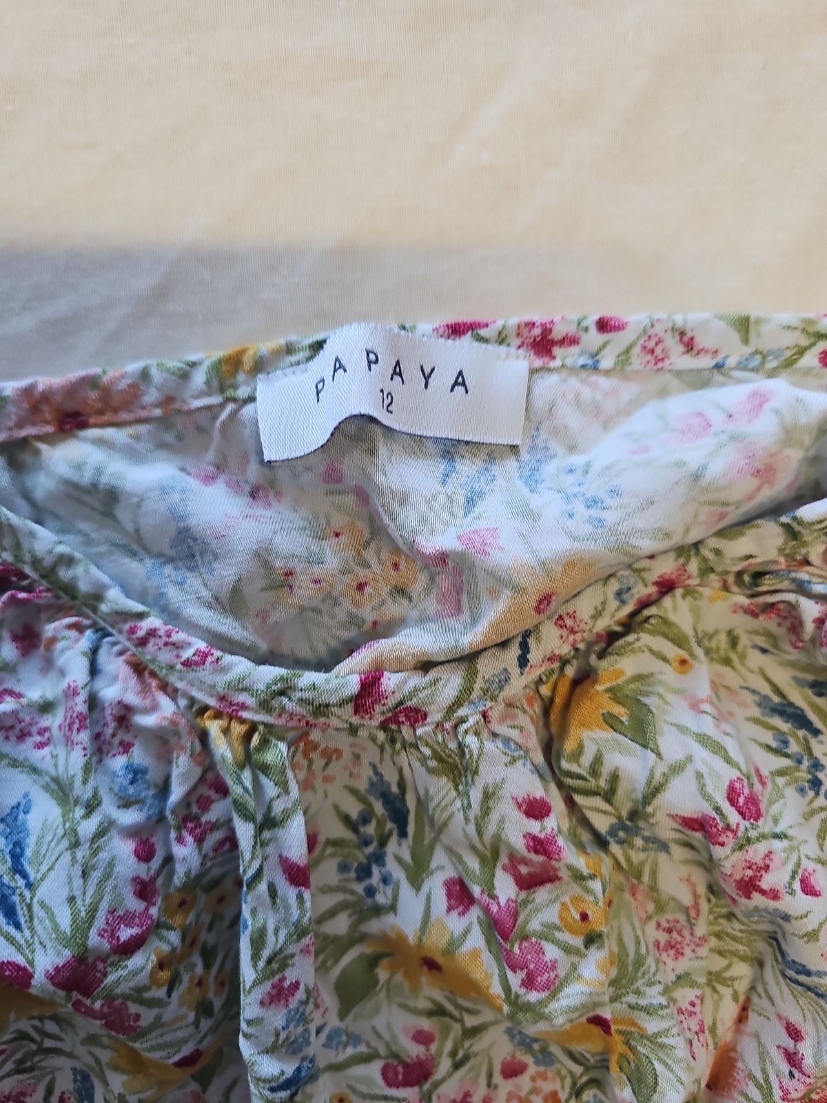 Papaya Floral Print Cami Top – Size 12 X875