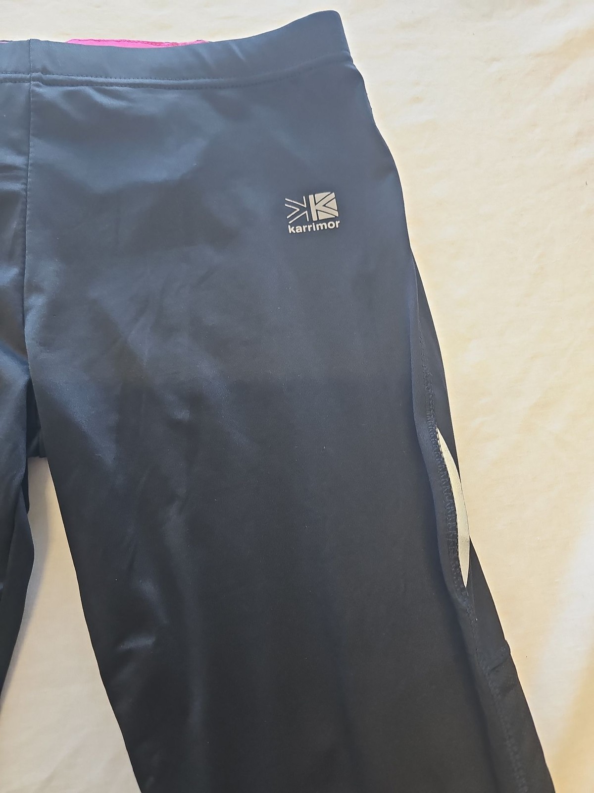 Karrimor Women’s Black Running Leggings Reflective Details approx 12/14 X877