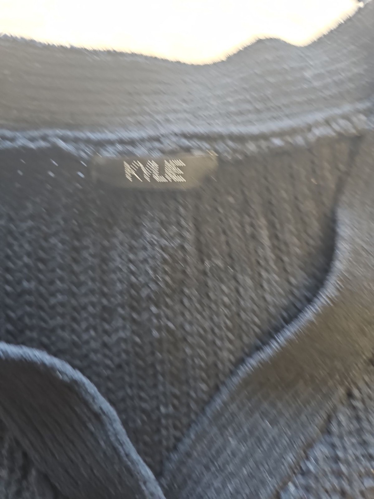 Kylie Jenner Collection Black Cropped Chenille Cardigan approx s10 X878