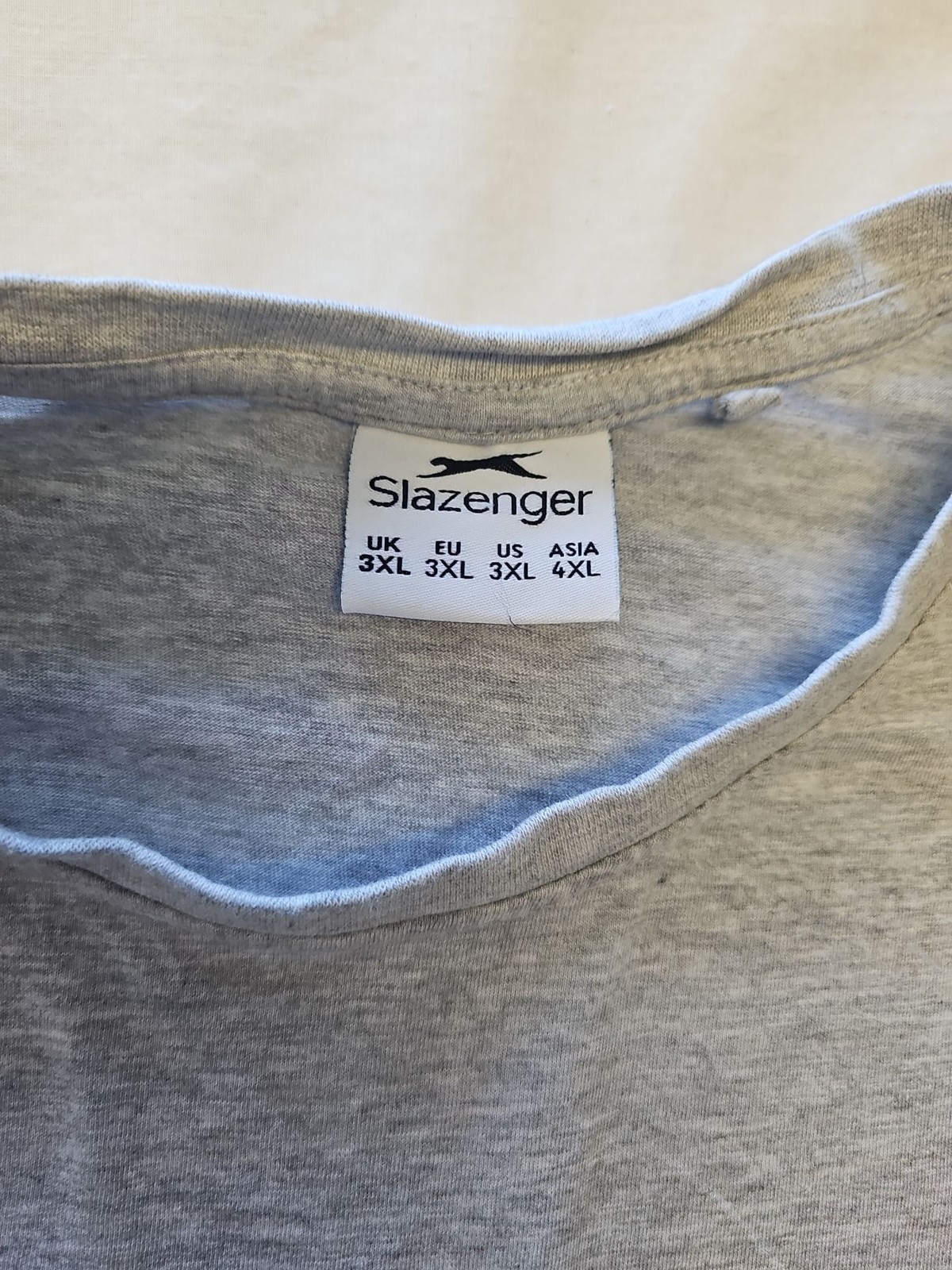 Slazenger Men’s Grey Marl Crew Neck T-Shirt 3XL AA913