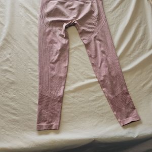 USA Pro Seamless High-Waisted Marl Leggings in Dusty Pink Uk18 727
