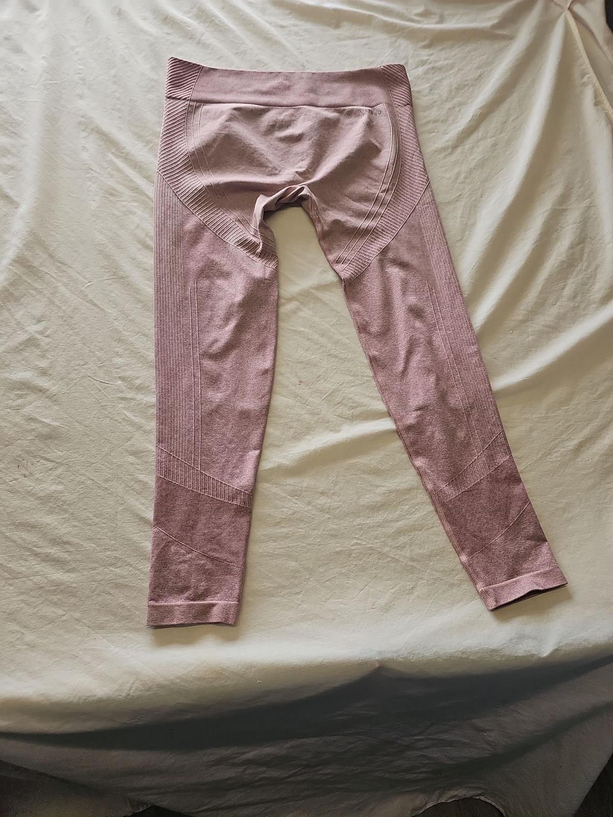 USA Pro Seamless High-Waisted Marl Leggings in Dusty Pink Uk18 727